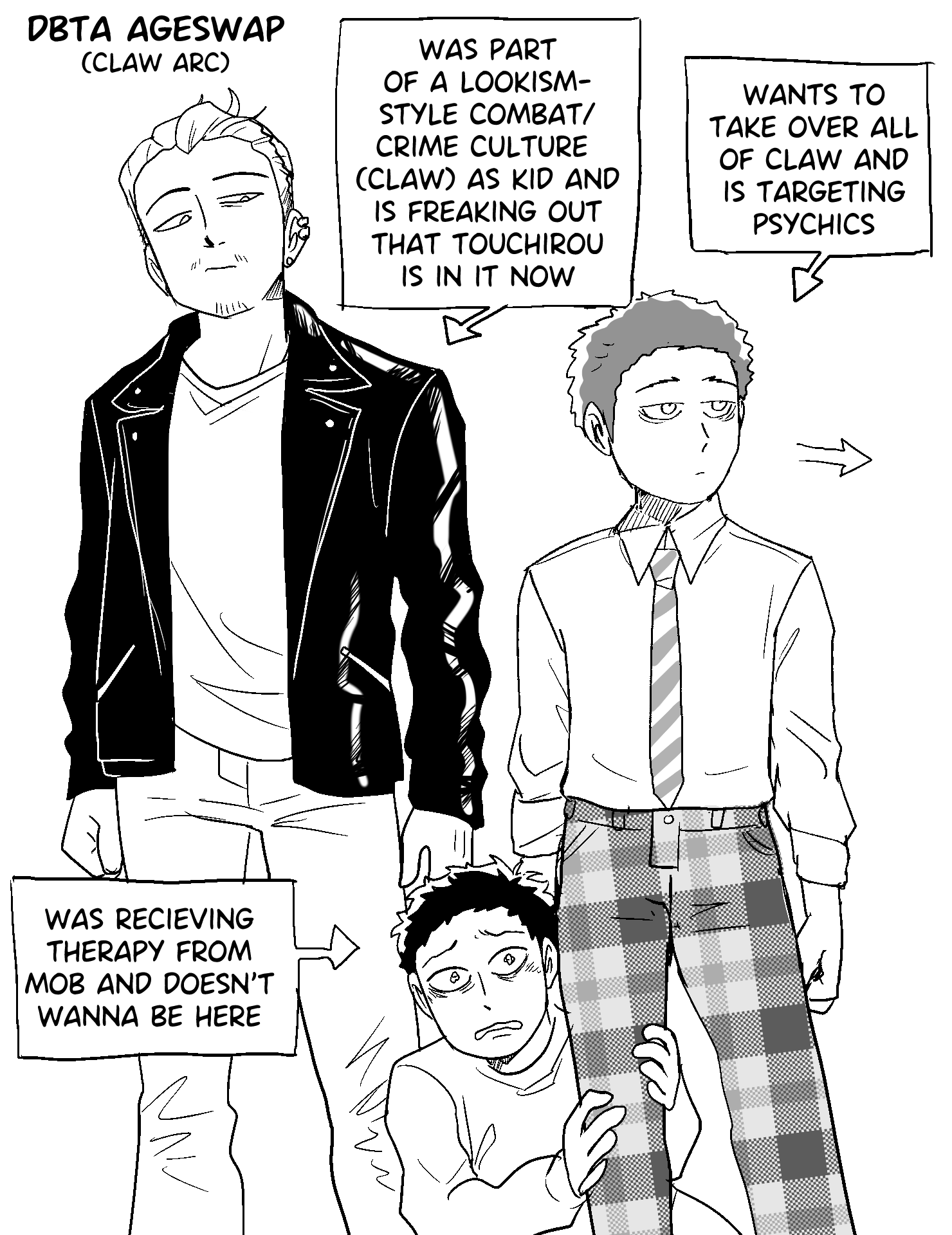 Shou, Touichirou, and Serizawa concept